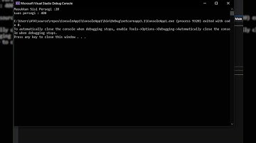 8. VB Console | Mencari Luas Persegi