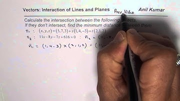 Distance between the Two parallel Planes