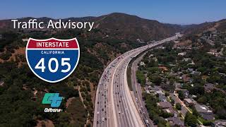 Extended Weekend Lane Closure Along I 405 Through the Sepulveda Pass