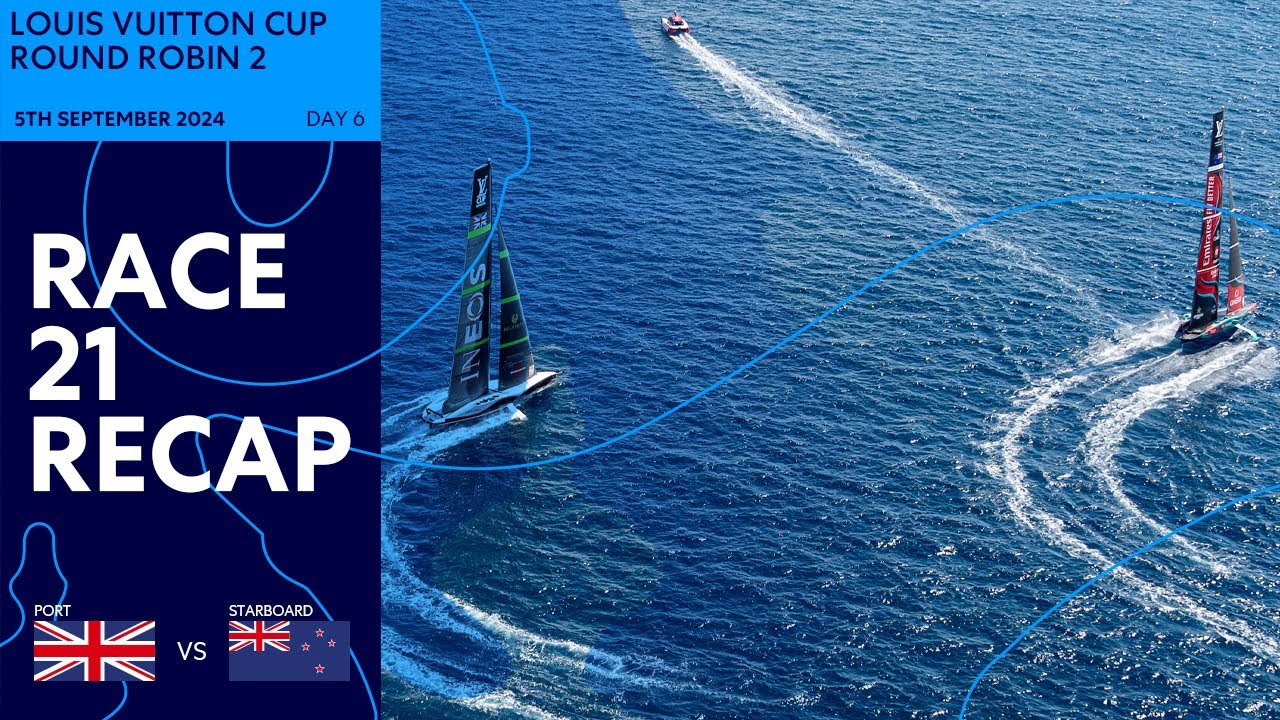 ⁣Louis Vuitton Cup Round Robin Race 21 Recap