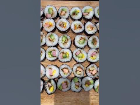Date night home made sushi