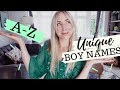 A-Z UNIQUE BABY BOY NAMES I LOVE | SJ STRUM with GABRIELLA