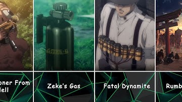 All Weapons From Attack On Titan (Every Gear & War Equipment)