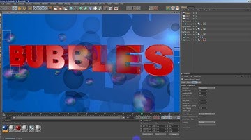 UNDERWATER BUBBLES TUTORIAL FOR CINEMA 4D USING DYNAMICS