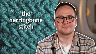 How to knit the herringbone stitch