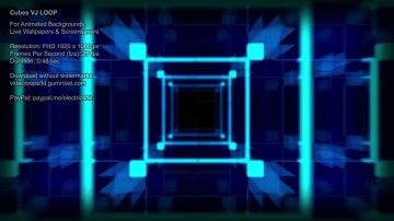 Cubes VJ LOOP | For Animated Backgrounds, Live Wallpapers & Screensavers