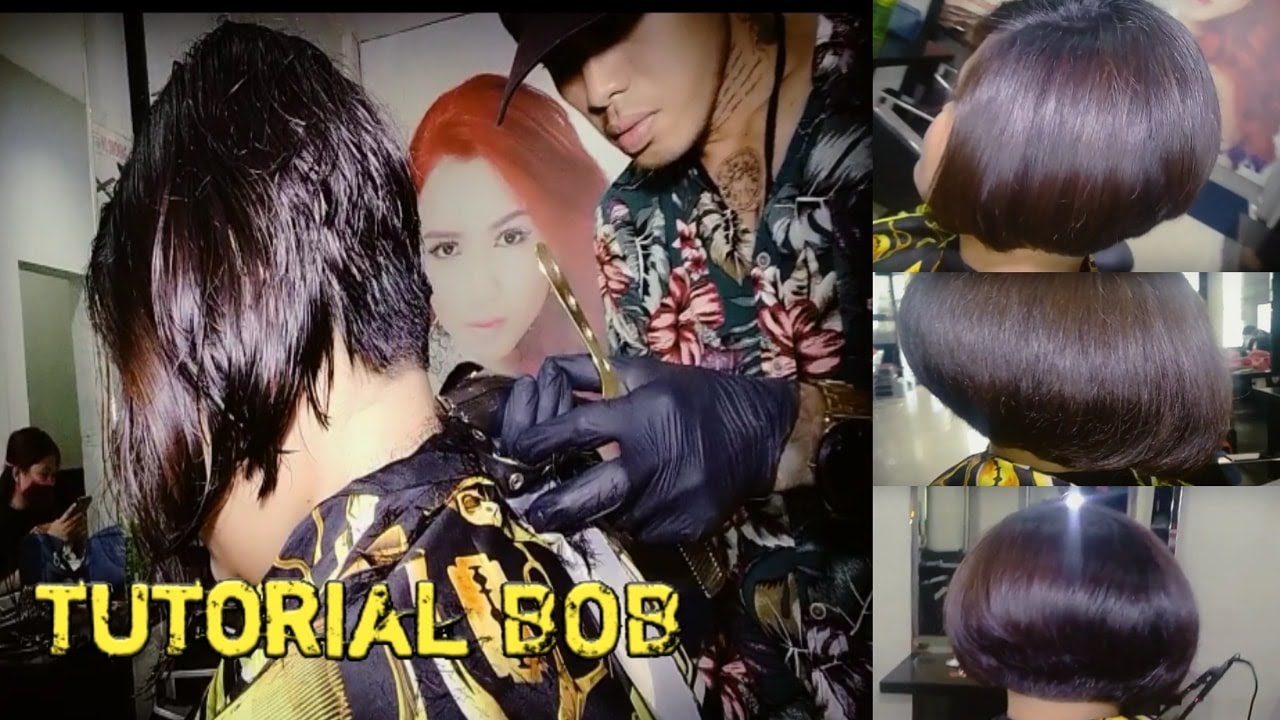 Cara potong rambut  BOB  video Kusus buat pemula yg  ingin 