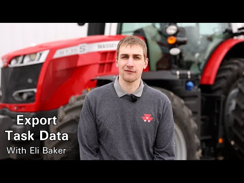 Massey Ferguson Tractor Task Management - Export Task Data in Datatronic 5 or Fieldstar 5 Terminal