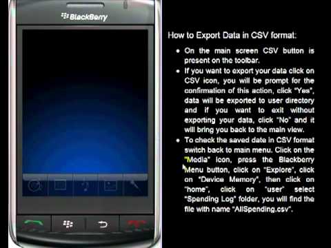 Spending Log: How to Export data in CSV format
