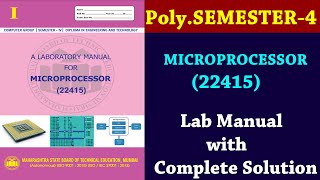 Microprocessor 22415 Manual | Solved Lab Manuals | Diploma | Online Polytechnic