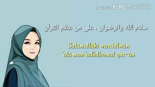 Sholawat Qur'aniyah versi Anissa Rahman (Not Tujuh) | Lirik+ Terjemah