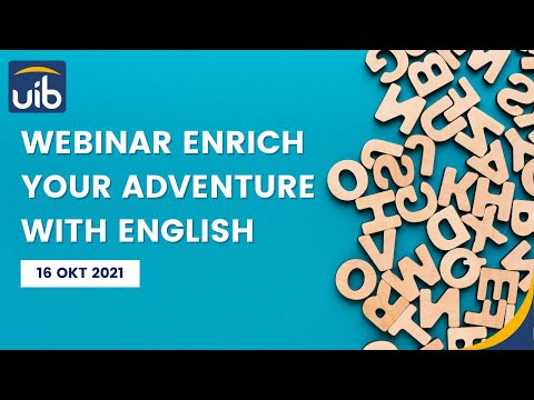 Webinar Enrich Your Adventure with English