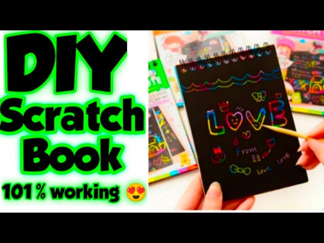 How to make Scratch Book at home, Homemade scratch book