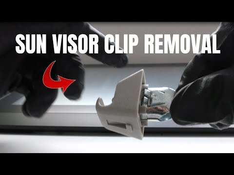 How to Remove HOLDEN VE VF Sun Visor Clip (same on Holden Astra 03 / Holden Zaffire)