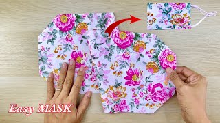 EASY MASK New Style Beautiful 3D Mask ! | Face Mask Easy Pattern Sewing Tutorial | Breathable Mask