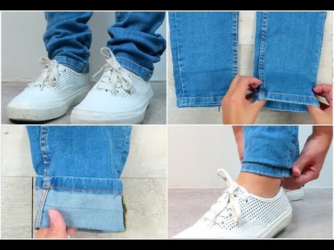 Jeans Lungo Ecco Come Fare La Piega In Modo Semplice E Veloce Youtube