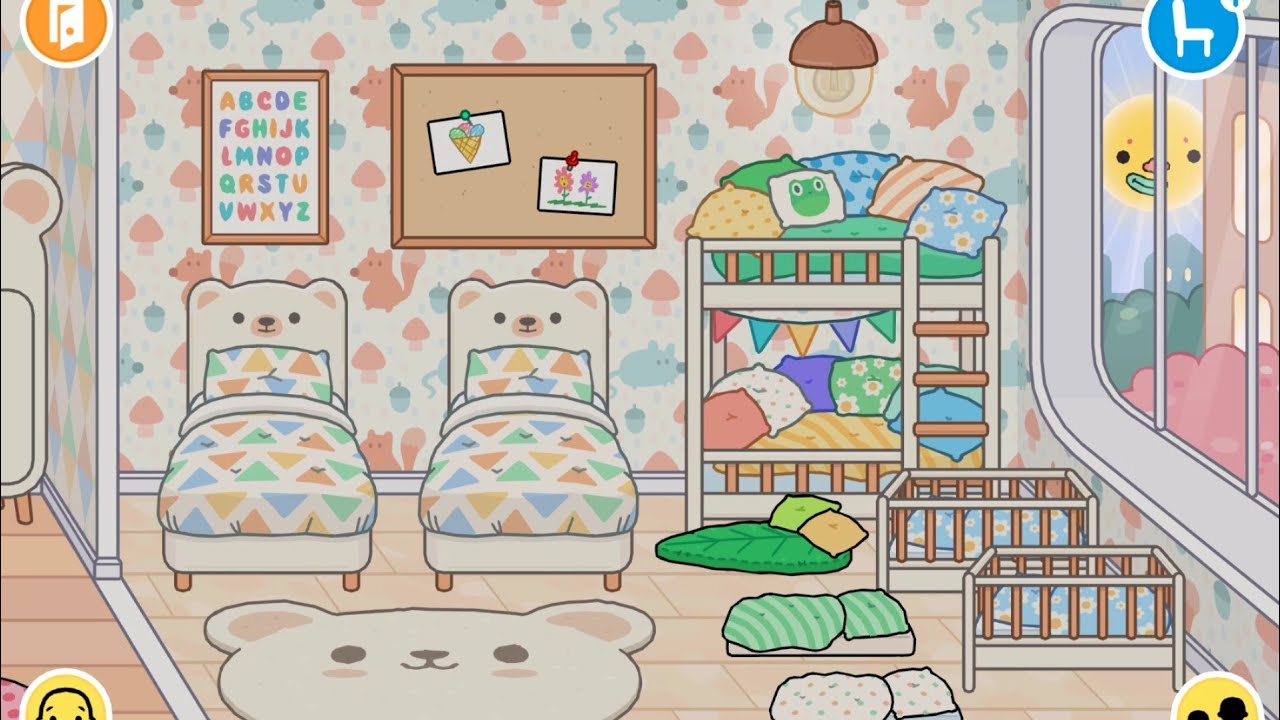 Toca Life World Coverting Neon Rainbow House to Daycare! Toca Boca