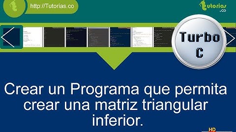 arrays – turbo C (crear matriz triangular inferior)
