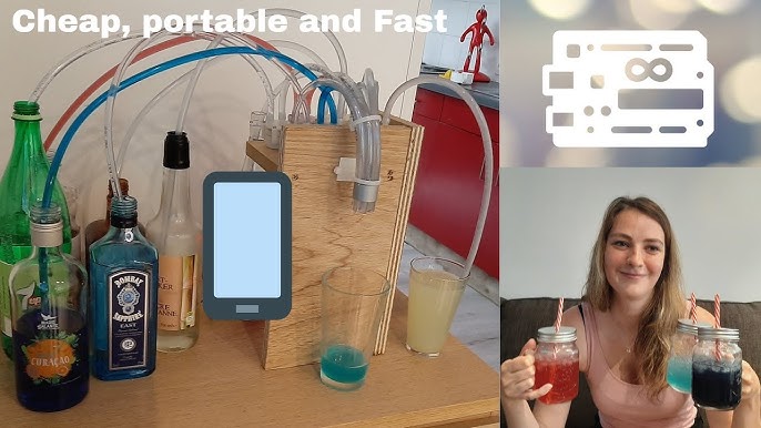 Je teste une machine à cocktails automatique d' 