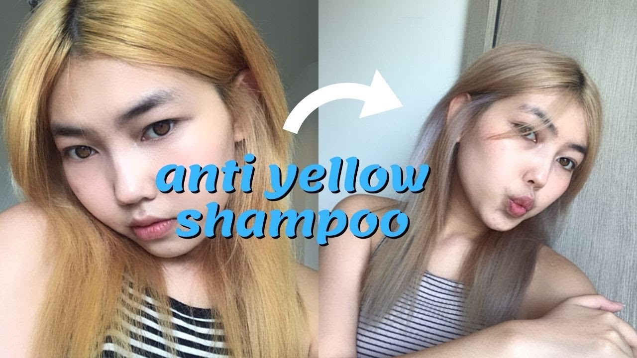 ลองใช้แชมพูม่วง ปรับสีผม ครั้งแรก!! Anti Yellow Shampoo | kamkanwaa