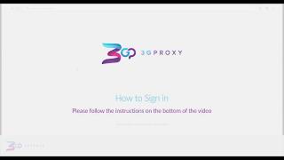 3G Proxy - Sign in