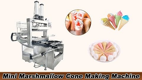 Mini Marshmallow Ice Cream Cone Machine|Mini Wafer Cone Making Machine|Ice Cream Cake Cones Machine