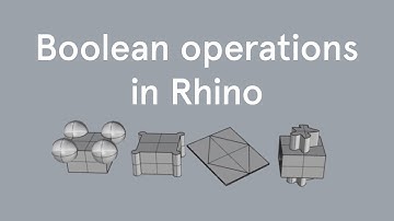 Tutorial – Boolean operations in Rhino