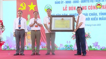 Xã Tân Dân đón bằng công nhận đạt chuẩn Nông thôn mới kiểu mẫu