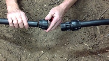 Irribiz - Install of Philmac Rural Class B Poly Pipe Joiner