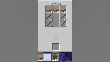 how to craft crafting table chair in minecraft #mcpe #minecraft #trending #viral