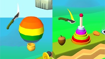 Knife Jump! Very Satisfying And Relaxing ASMR Slicing Game