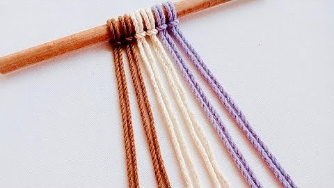 Macrame - Basic Macrame Aztec Sun Bar Sennit / 3 Macrame Knot Patterns to Use in ANY Macrame Design