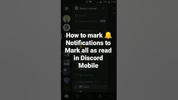 How to mark 🔔 Notifications to Mark all as read in Discord Mobile #roduz #discord #how #howto #all