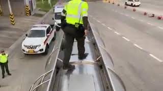 Laredo, Texas officers make a drug bust with a tanker truck filled with marijuana crack cocaine