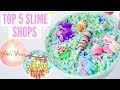MY TOP 5 SLIME SHOPS  + $500 GIVEAWAY// 100% HONEST Famous + Underrated Instagram Slime Shop Review!