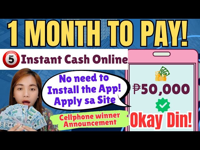 1 Month to Pay instant Cash Loan! ₱50,000! (5) utangan Option class=