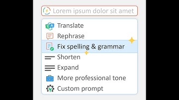 Power-user l Correct, rewrite or translate text with the AI Assistant