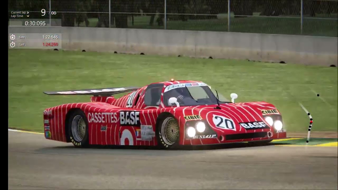 FIA WSC 1984 - Road Atlanta 15 laps - Sauber SHS C6 - P17 to P1