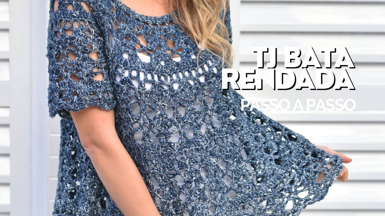 BATA RENDADA TJ AULA #1|  AULA DE CROCHÊ