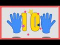عد تنازلي للأرقام من 10 باستخدام اليدين