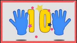 Countdown Numbers From 10 with hands