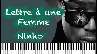 Lettre à une Femme - Ninho Piano Instrumentale