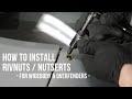 How to: Install Rivnuts / Nutserts on Widebody Overfenders DIY