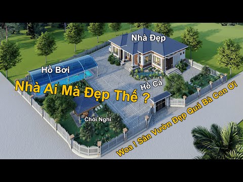 Mẫu Sân Vườn Đẹp Có Bể Bơi Hồ Cá Chòi Nghỉ Tại Võ Nhai Thái Nguyên