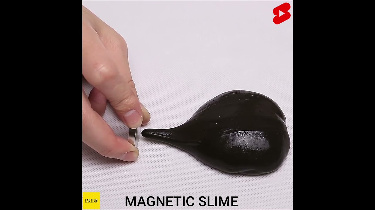 Magnetic slime kaise bani? #shorts by #Factium