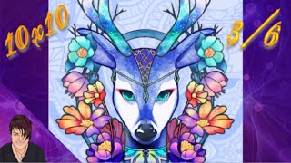 Two Eyes - Deer Story 10x10  3 of 6  | Rosie Rayne