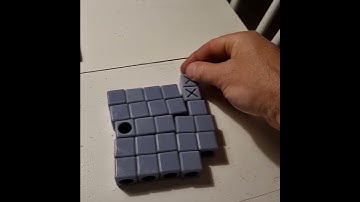 Printed Tic Tac Toe cube game
