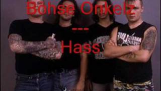 Böhse Onkelz - Hass (Lyrics) chords