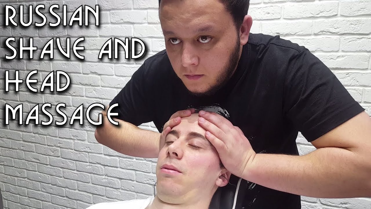 💈 Russian Barber Style Face Shave With Head Massage And Hot Towel