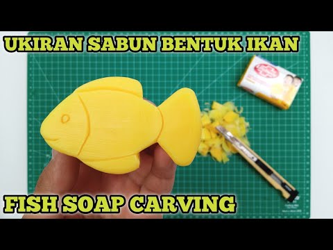 Ukiran Sabun | Cara Membuat Patung Ikan Dari Sabun | Kerajinan Dari Sabun